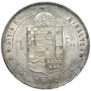 Węgry, Franciszek Józef I, forint 1879 KB, Kremnica
