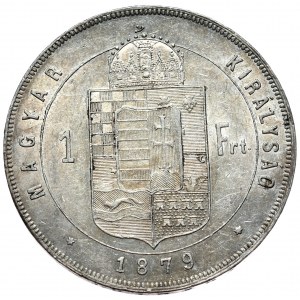 Maďarsko, František Josef I., forint 1879 KB, Kremnica