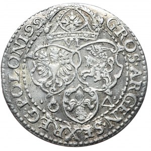 Zygmunt III Waza, szóstak 1599 mała głowa