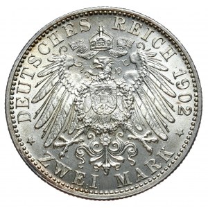 Germany, Baden, 2 marks 1902