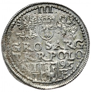 Sigismund III Vasa, trojak 1595, Olkusz, D G R - POLON
