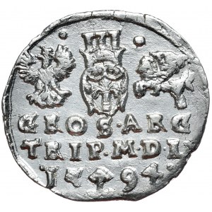 Zygmunt III Waza, trojak 1594, Wilno, kropki