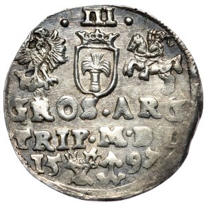 Zygmunt III Waza, trojak 1597, Wilno, Lidman i Chalecki