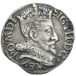 Zygmunt III Waza, trojak 1593, Wilno, data na dole