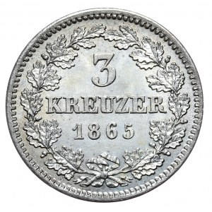 Germany, Bavaria, 3 krajcars 1865