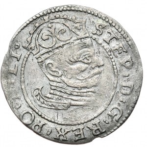 Stefan Batory, penny 1582, Riga, date separated