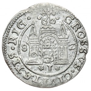 Stefan Batory, grosz 1582, Ryga, data rozdzielona