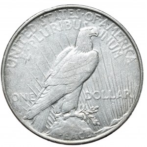 USA, dolar 1923, typ Peace, Denver, rzadsza mennica