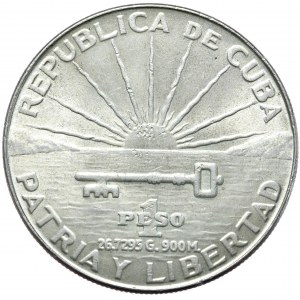 Kuba, 1 peso 1953, Rzadkie