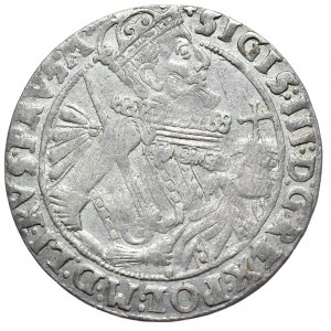 Sigismund III Vasa, ort 1624, Bydgoszcz, with punctuation error PRV.S.M+