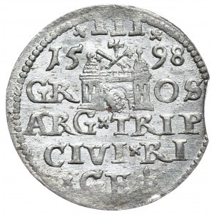 Zygmunt III Waza, Trojak 1598, Ryga