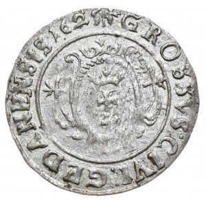 Zygmunt III Waza, Grosz 1625, Gdańsk, przebitka błędu w dacie