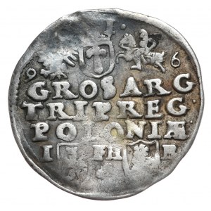 Zygmunt III Waza, Trojak Poznań 1596 - data u góry