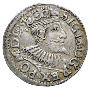 Sigismund III Vasa, trojak 1595, Wschowa, undescribed variant of the asterisk next to the date