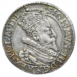 Sigismund III Vasa, Sixpence 1601, Malbork - very rare