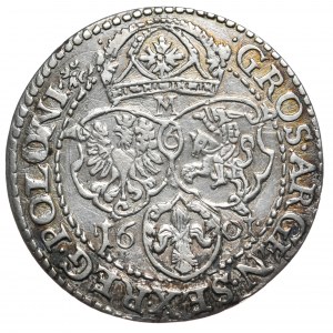 Sigismund III Vasa, Sixpence 1601, Malbork - very rare