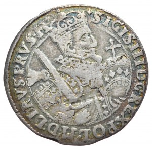 Zygmunt III Waza, ort 1622, Bydgoszcz, PRVS.M+, otwarty herb Sas