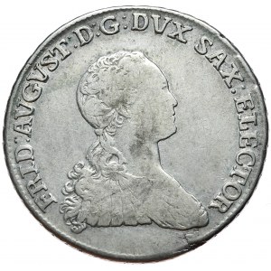 Saxony, Frederick August III, 2/3 thaler 1765 EDC, Leipzig