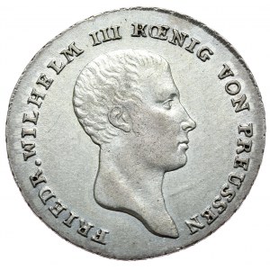 Niemcy, Prusy, Fryderyk Wilhelm III, 1/6 talara 1814 A, Berlin, ze starego zbioru