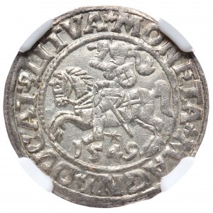 Zygmunt II August, półgrosz 1549, Wilno, LI/LITVA