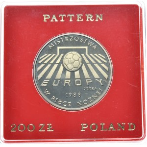 People's Republic of Poland, 200 zloty 1987, European Football Championship, sample