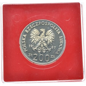 People's Republic of Poland, 200 zloty 1987, European Football Championship, sample