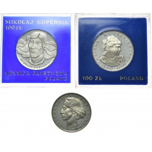 People's Republic of Poland, Set of 100 zloty and 50 zloty 1974-1975, Copernicus, Chopin, Modrzejewska