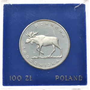 PRL, 100 zł 1978r, Ochrona Środowiska - Łoś
