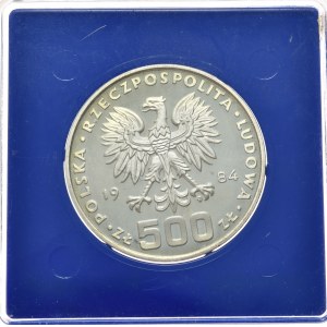 People's Republic of Poland, 500 zloty 1984, Environmental Protection - Swan