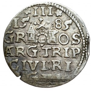 Stefan Batory, trojak 1585, Ryga