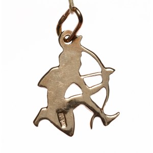 Zawieszka Strzelec - znak Zodiaku, złoto próby 583 - ZSRR