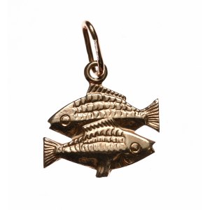 Fish pendant - sign of the Zodiac, 583 fine gold - USSR