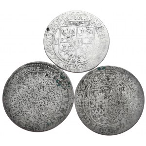 Jan II Kazimierz, zestaw 3 sztuk, 2xTymf i Ort