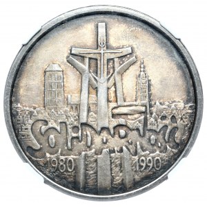 100 000 PLN 1990 Solidarita, typ B