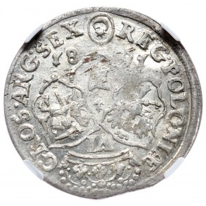 John III Sobieski, sixpence 1681, Bydgoszcz, full reverse