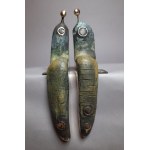 D.Z., Sitzendes Paar (Bronze) 32cm