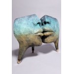 D.Z., Kiss (Large) - Bronze, 33 cm wide