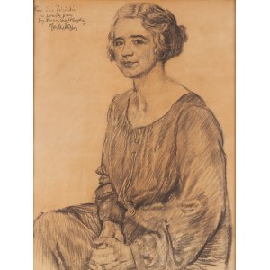 Józef Mehoffer (1869 Ropczyce - 1946 Wadowice), Portrait of Iza Żeleńska, 1920s.