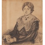 Józef Mehoffer (1869 Ropczyce - 1946 Wadowice), Porträt von Halina Żeleńska, 1920er Jahre.