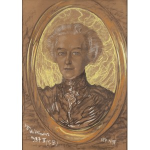 Stanislaw Ignacy Witkiewicz Witkacy (1885 Warsaw - 1939 Jeziory in Polesia), Portrait of Maria Wojciechowska-Bagienska, 1937