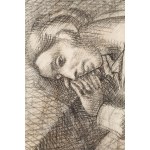 Jacek Mierzejewski (1883 - 1925 ), Portret żony (Recto) / Szkic portretu kobiety - Wandy Wolffowej-Łaszczukowej (Verso), około1914