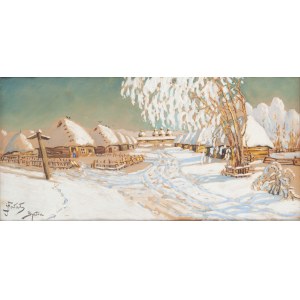 Julian Fałat (1853 Tuligłowy - 1929 Bystra), Winter - Bystra.