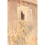 Stanislaw Maslowski (1853 Wlodawa - 1926 Warsaw), Landscape from Wola Rafalowska (Cottage under a pear tree), 1917