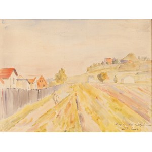 Zbigniew Pronaszko (1885 Derebczyn - 1958 Krakau), Landschaft mit Blick auf den Kościuszko-Hügel