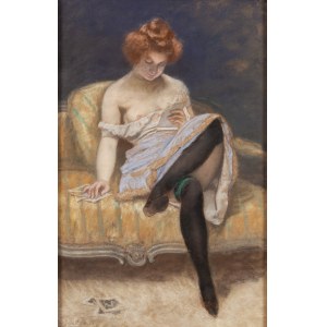 Władysław Bakałowicz (1833 Chrzanów - 1903 Paris), Junge Frau beim Lesen