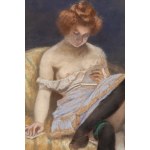 Wladyslaw Bakalowicz (1833 Chrzanow - 1903 Paris), Young woman while reading