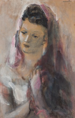 Rajmund Kanelba (Kanelbaum) (1897 Warszawa - 1960 Londyn), Kobieta w woalu