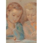 Maurycy (Maurice) Mędrzycki (Mendjizki) (1890 Lodz - 1951 St. Paul de Vance), Girls playing with a spinner