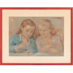 Maurycy (Maurice) Mędrzycki (Mendjizki) (1890 Lodz - 1951 St. Paul de Vance), Mädchen spielen mit einem Kreisel
