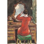 Jerzy Ascher (1884 Warsaw - 1943 Auschwitz concentration camp), Woman at the dressing table
